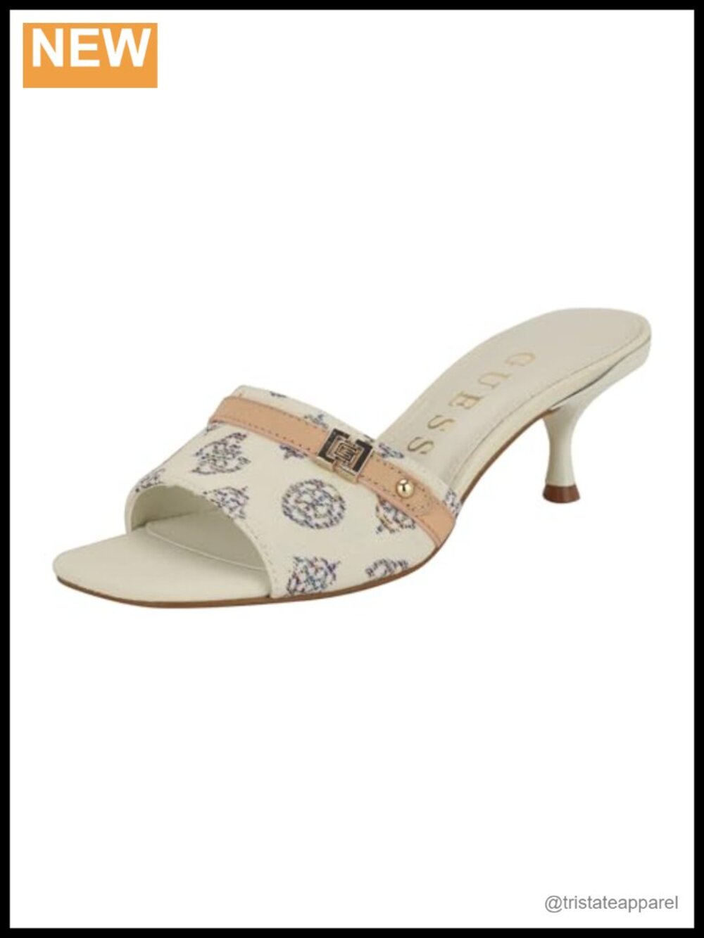 Guess Peomit Heeled Slide Sandal